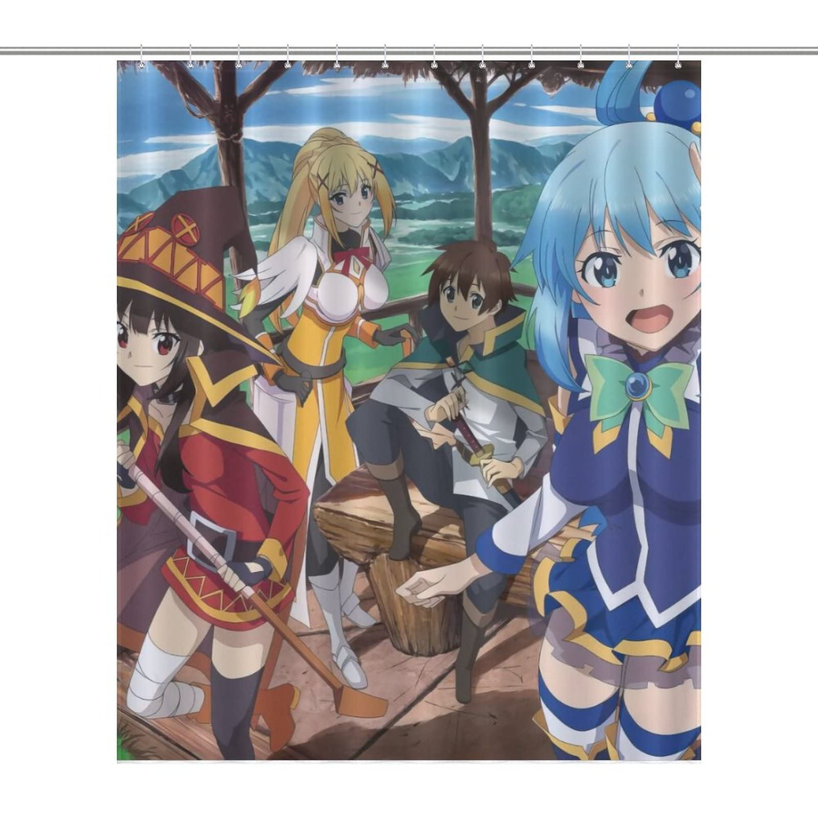 Amazon｜シャワーカーテンこのすば アクア めぐみん ダクネス カズマ